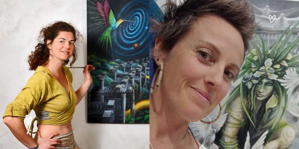 🕯️ Peinture en Live – Laetitia SAREN & Marlène BIGONI