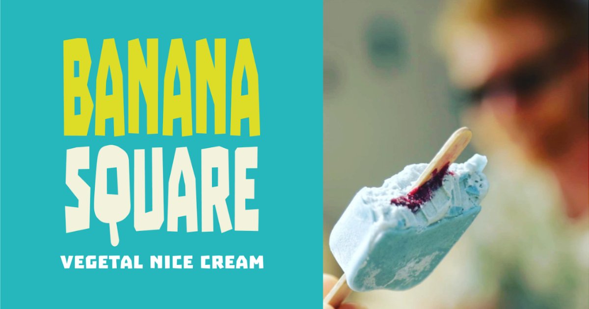 Banana Square – Artisan Glacier Végétal
