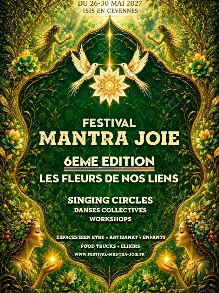 Festival Mantra Joie - 26 au 30 mai 2027 - Les fleurs de nos liens